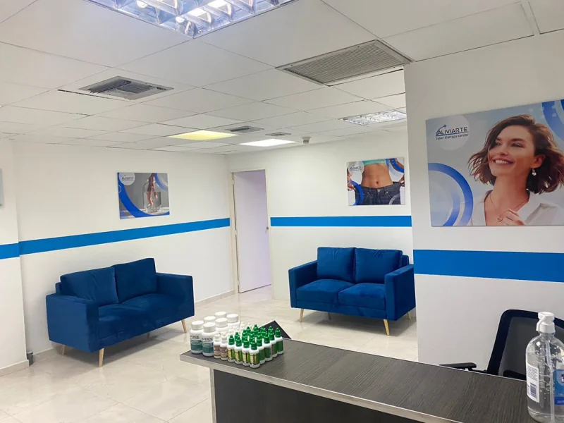 Sala de espera de un centro Aliviarte